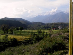 The Kangra valley from the train